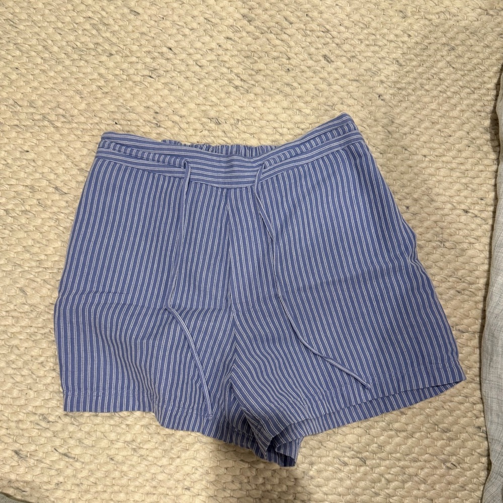 Striped Linen Shorts